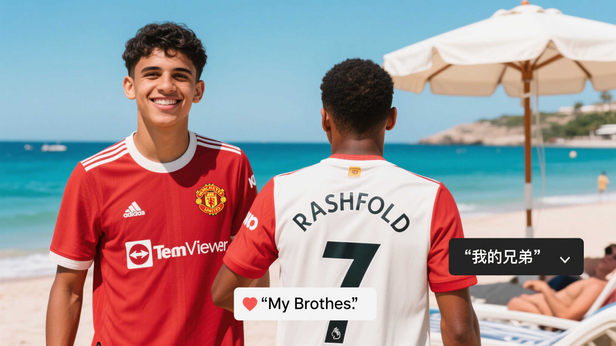 在社交网络上，加纳乔的度假照片瞬间引起了广泛关注。